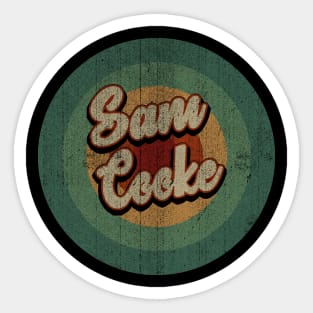 Circle Retro Vintage Sam Cooke Sticker